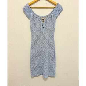 Nightcap Clothing Lace Milkmaid Dress Coquette Fairy Cottage Lightweight